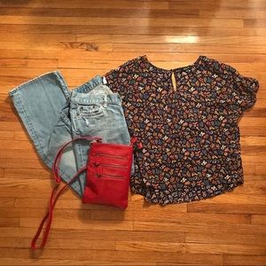 Madewell Floral Top